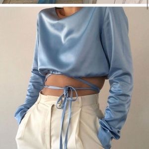 Paris Georgia Charlotte Top In Iris Blue